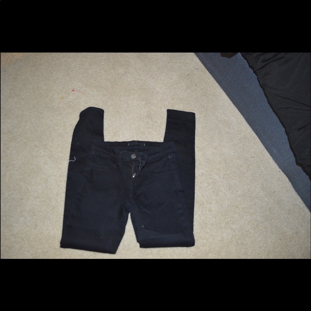 J-brand skinny jeans black as night